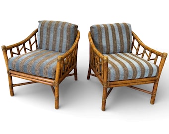 Pair - Vintage McGuire Organic Modern Lounge Chairs - 11941-401