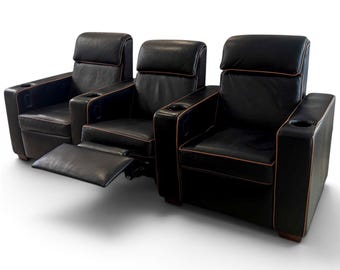Leather Craft 2 or 3 Seat Theater Seating - ENC-1198
