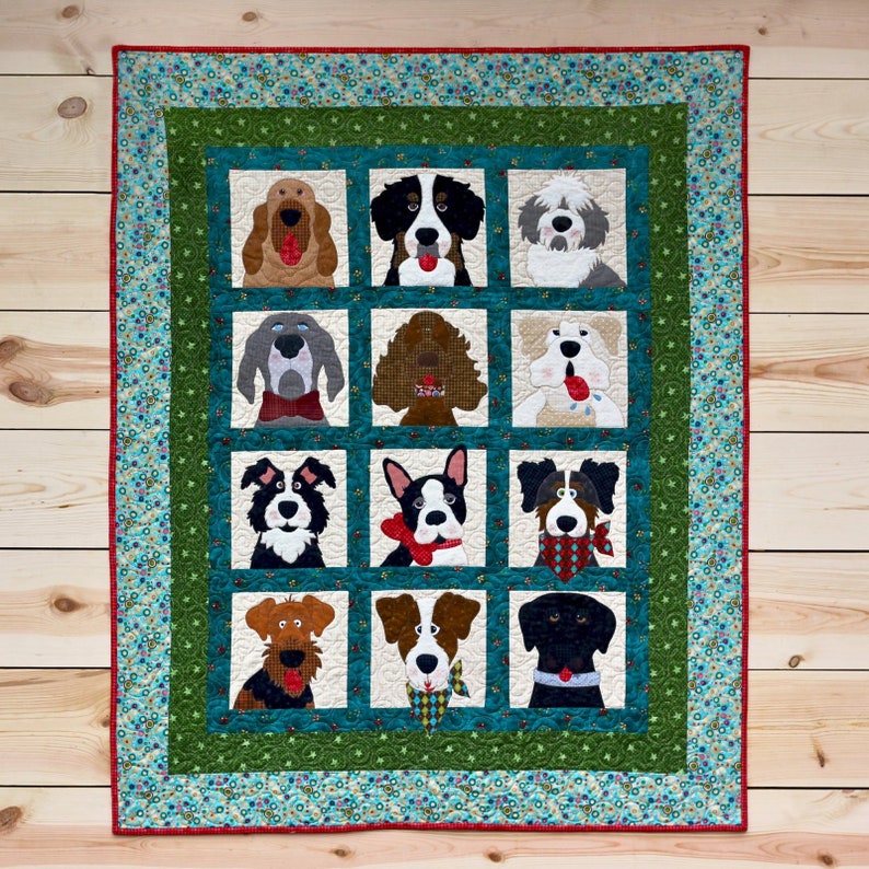 Doggies in the Window Quilt Pattern Etsy