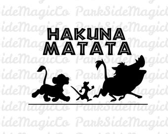 Hakuna Matata SVG | Disney Lion King Cut File (Digital Download)