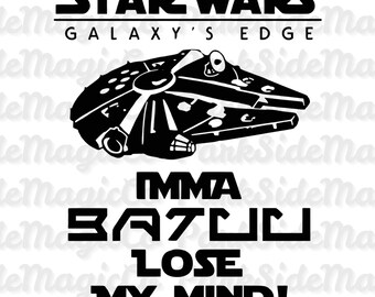Millennium Falcon SVG: Funny Star Wars Quote, Batuu Design (Digital Download
