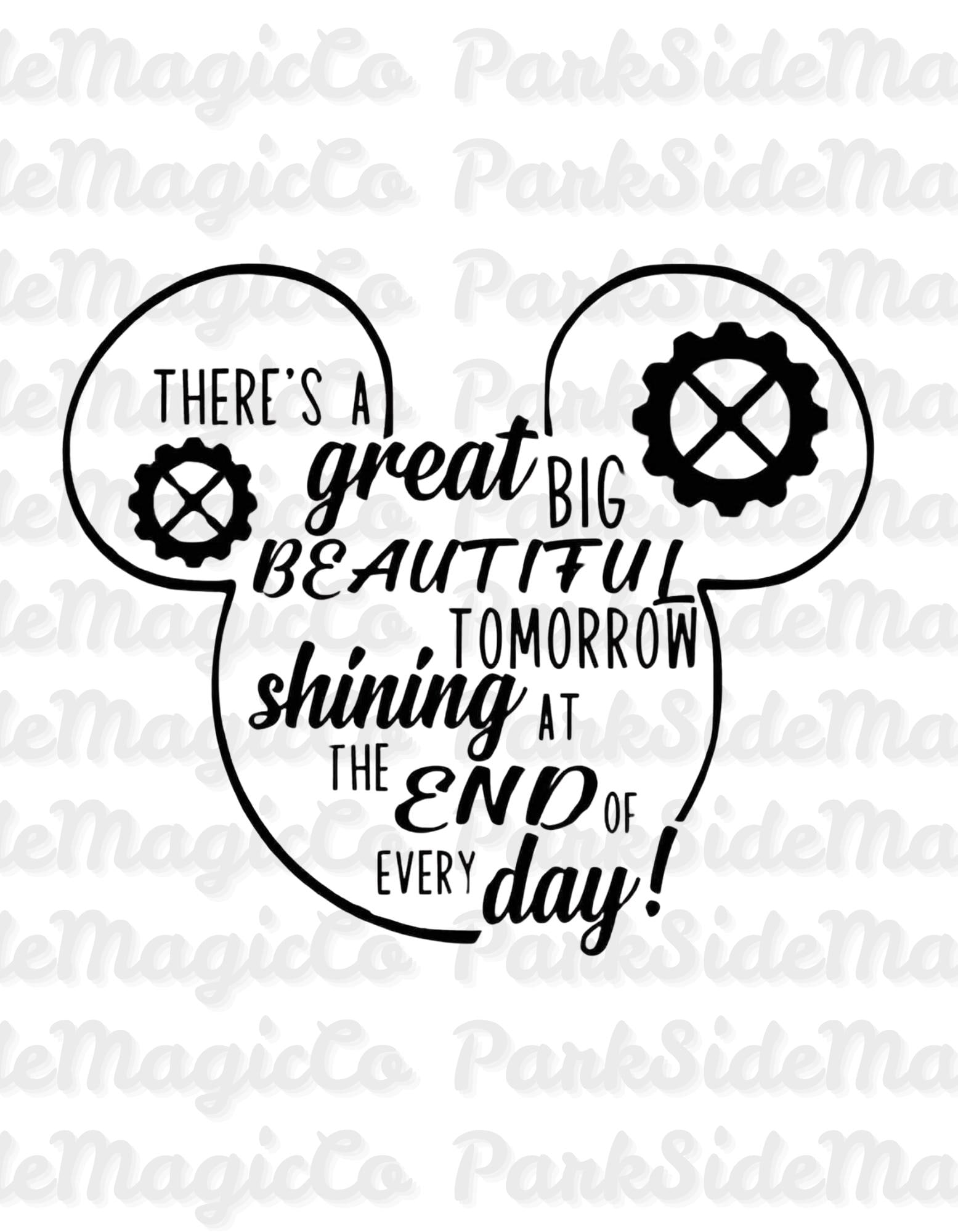 Theres a Great Big Beautiful Tomorrow Svg - Etsy