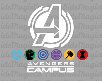 Avengers Campus Vacation Design – Superhero Family Trip SVG PNG (Digital Download)