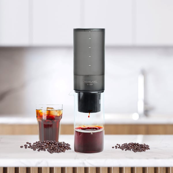 Cold Brew Drip Coffee Maker - Design Cold Brew Coffee Maker, Precise, Gentle, Rapid Cold Extraction to Immersion, 400ml