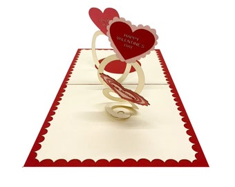 Be My Valentinstags pop up 3D karte liebe Romantische Liebeskarte zu Hochzeitstag Geburtstagskarte Verlobung Liebeserklaerung