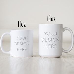 Custom Coffee Mug, Personalized Mug, Custom Quote Mug, Custom Design Mugs, Logo Mugs, Picture Mug, Photo Mug, Unique Mug image 1