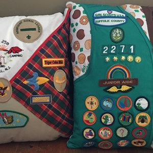 Custom Boy or Girl Scout Memory Pillow