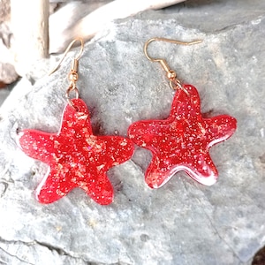 Boucles D'oreilles Étoile De Mer - Plaqué Or 18K - Cadeau Chic Femme - Bijou Océan Symbolique