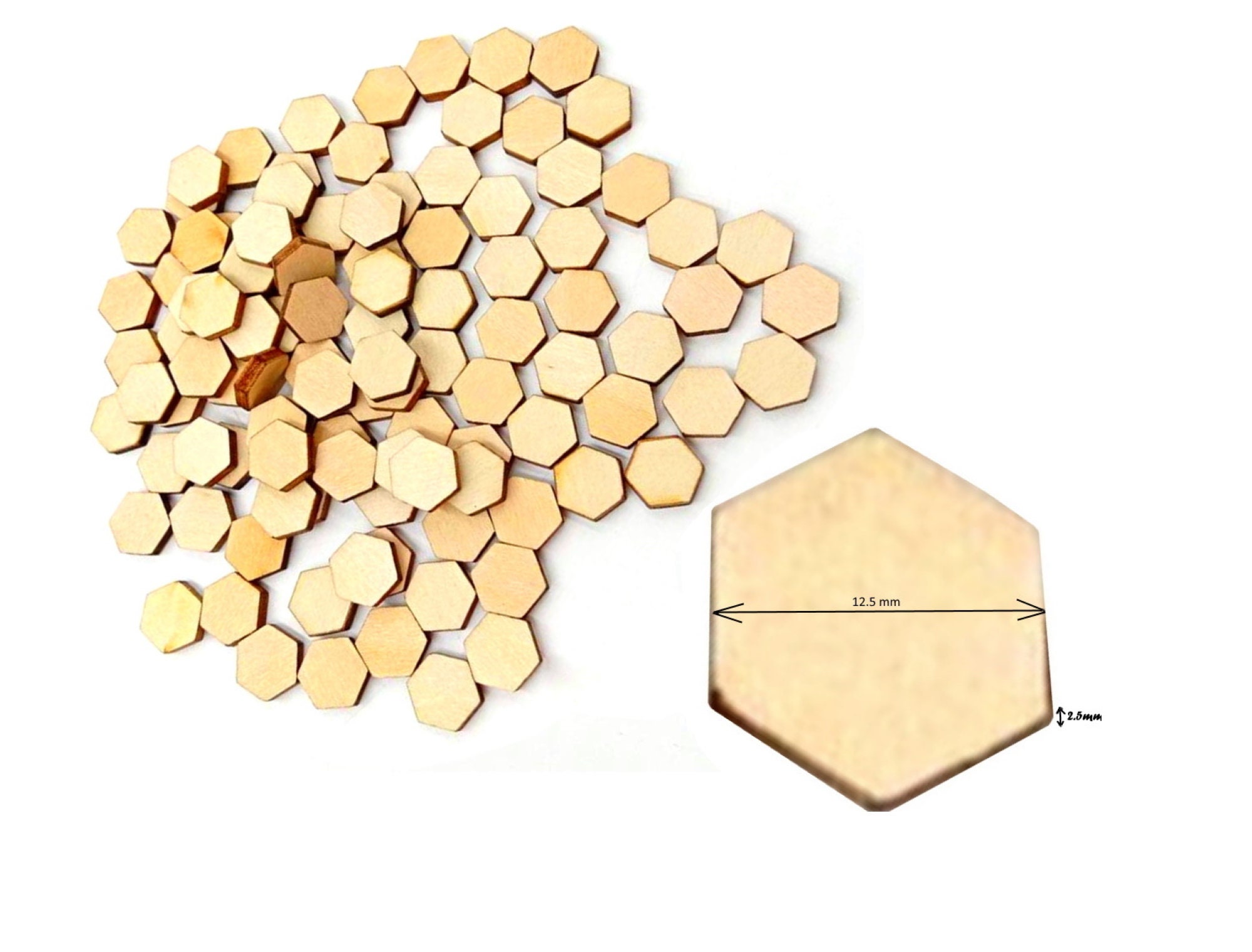 10 Disques En Bois Naturel 7-8 Cm - Rondelles Pour Travaux Manuels, Décoration Mariage