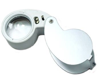 Magnifier of jeweler Eclairante 2 Led 40 x magnification
