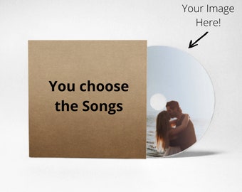 Personalisierte CD, Mix Tape, Bild Mix-Cd, Musik Liebhaber Geschenk, Musik Geschenk, personalisierte CD, personalisierte Lieder, Mixed-CD, Einzigartige Playlist, Geschenke für Sie