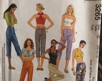 McCalls Sewing Pattern 3620 Drawstrings Cropped Capri Pants Shorts Size 4-14 McCalls Sewing Pattern 3620 Drawstrings Cropped Capri Pants Shorts Size 4-14