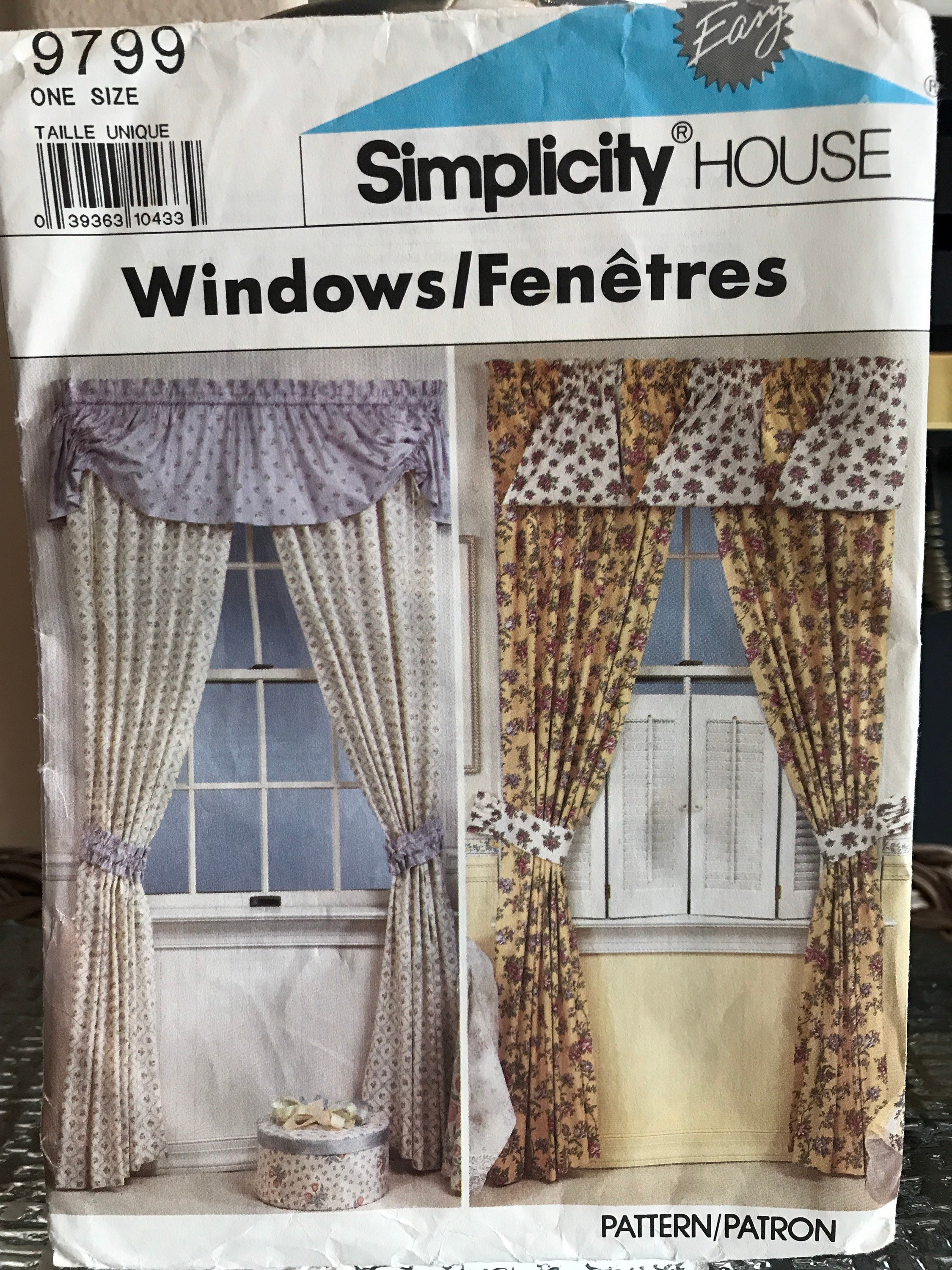 Vintage Simplicity Window Treatment Pattern 9799 Etsy.de