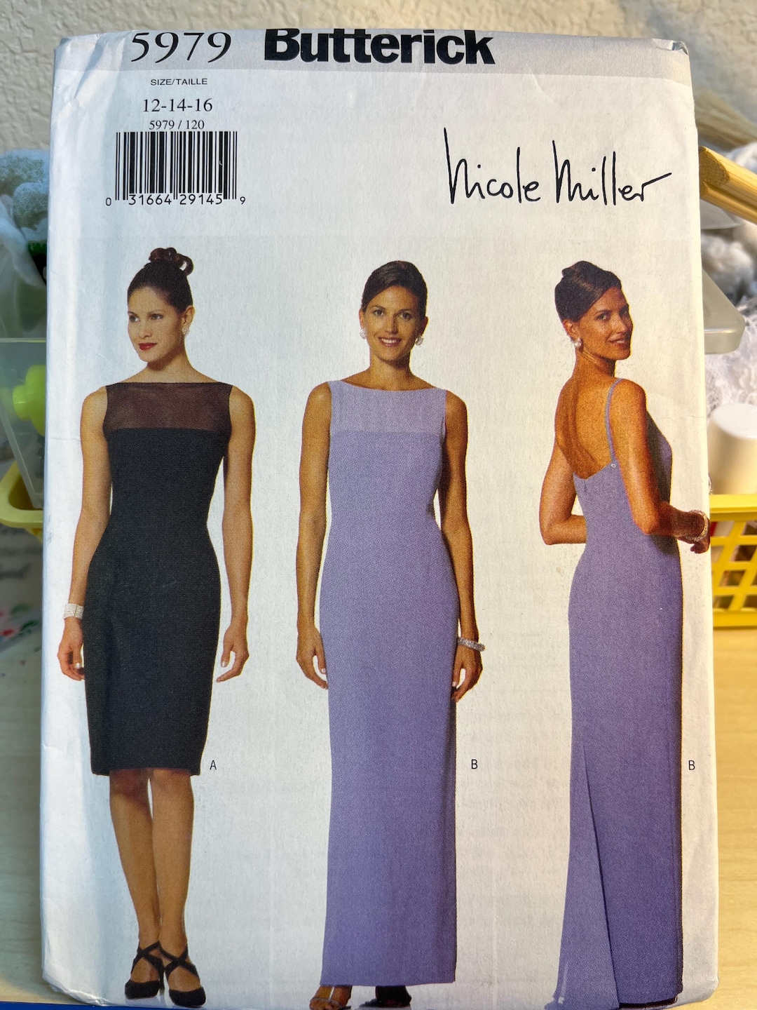 Vintage Butterick 5979 Nicole Miller Dress - Etsy