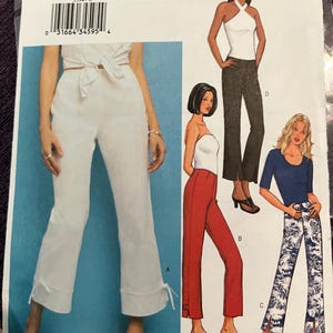 Vintage Butterick Pants Pattern 3394 in