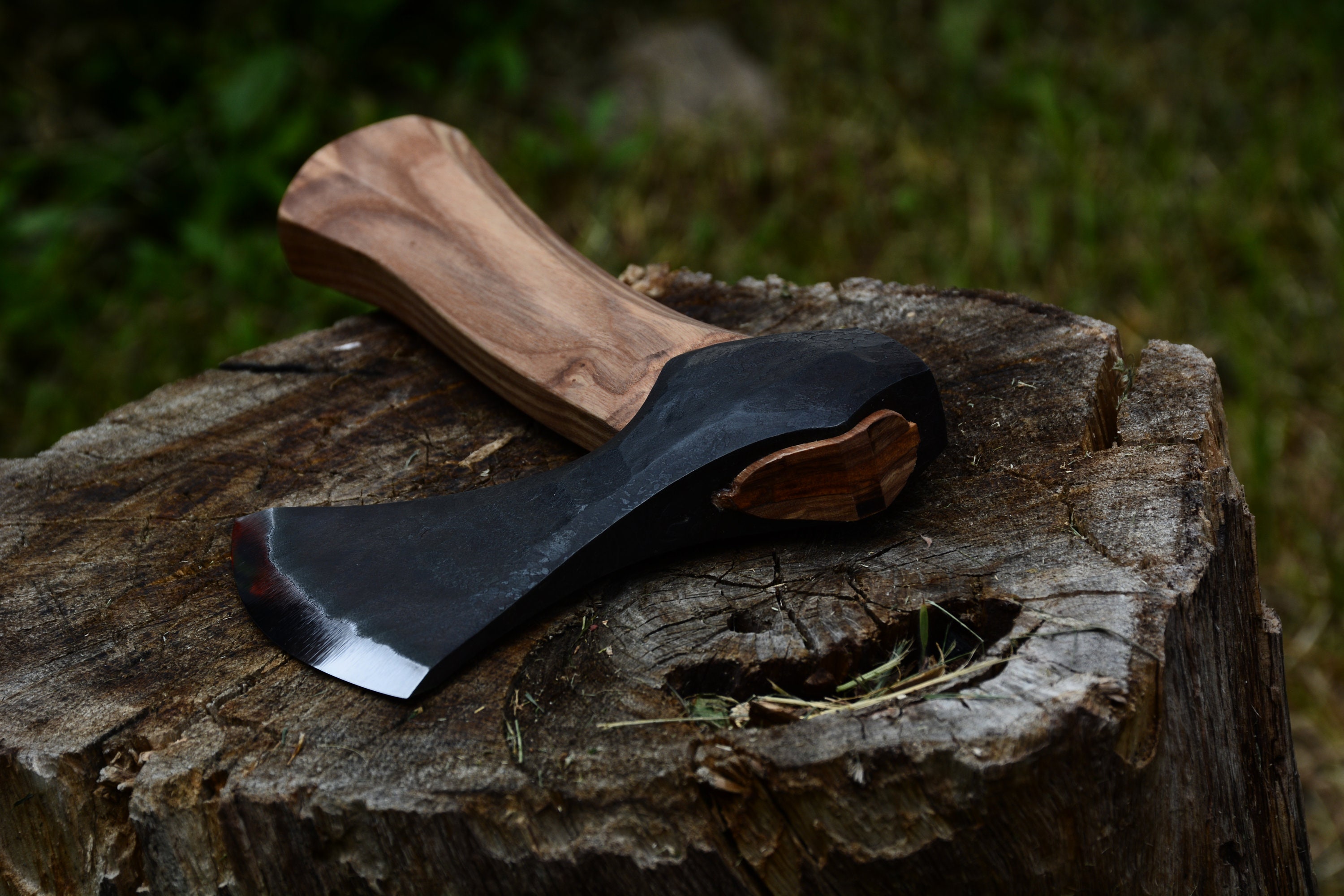 Small carving axe octagonal handle Etsy