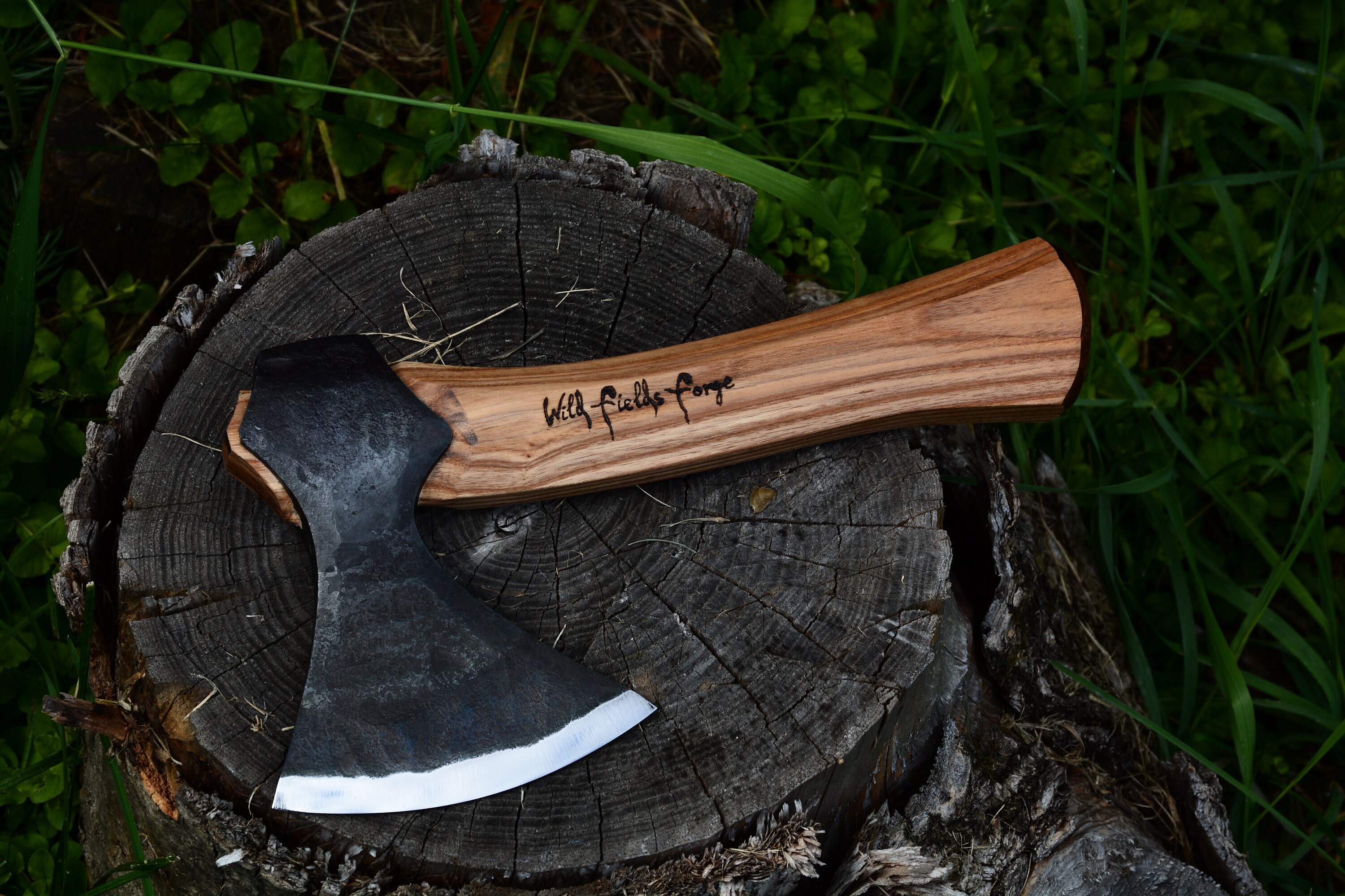 Small carving axe octagonal handle Etsy