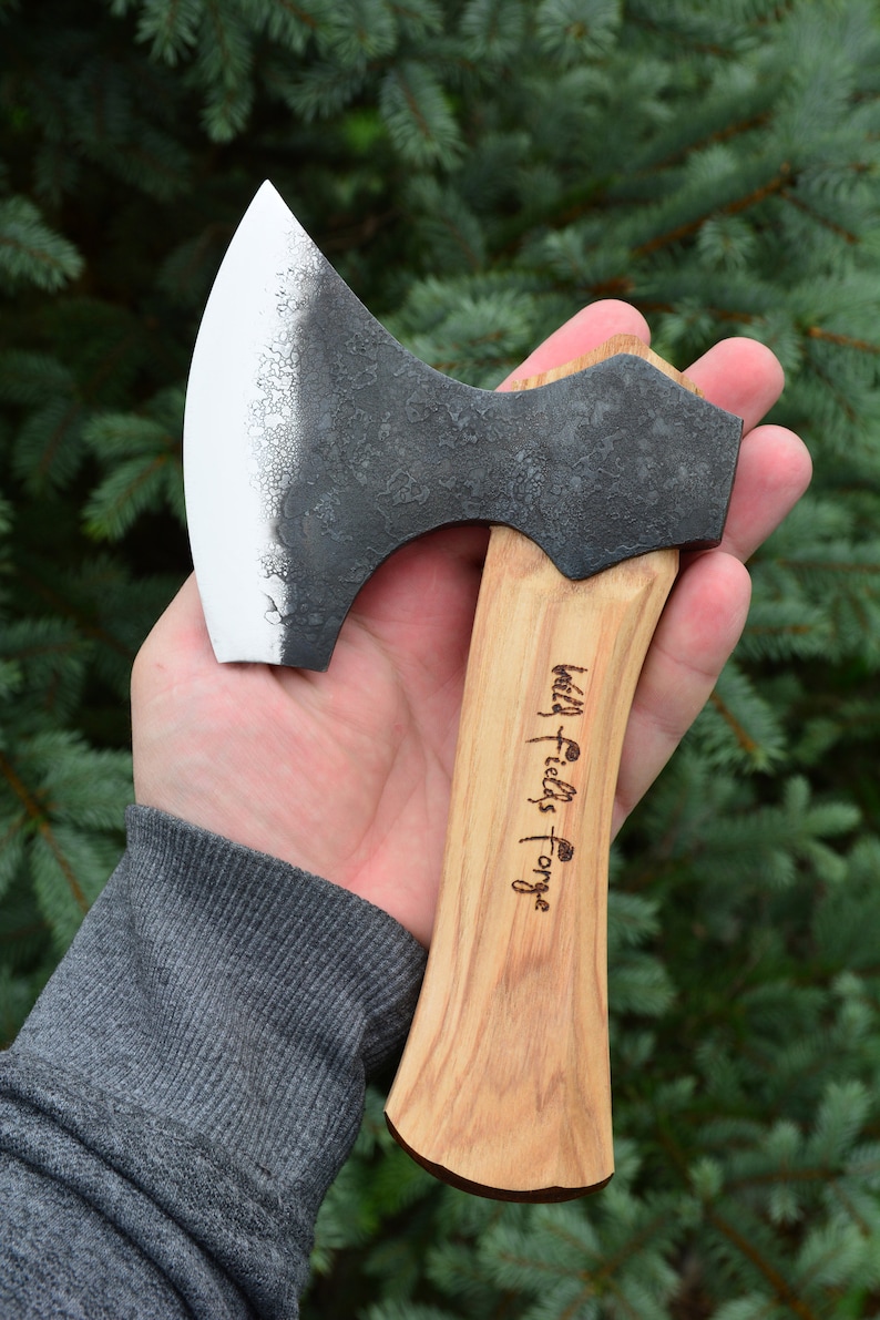 Pocket axe octagonal handle hand carving axe Etsy