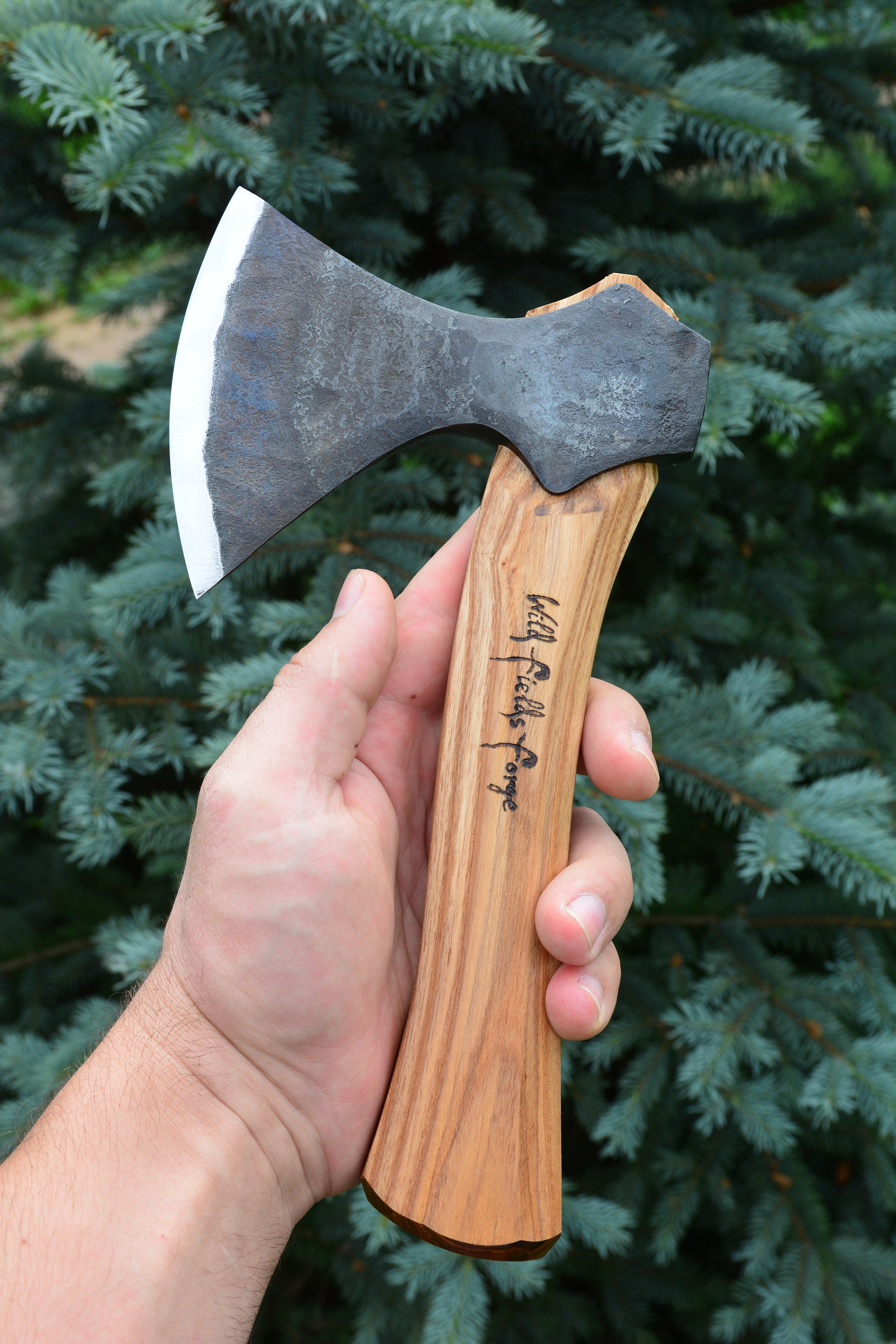 Small carving axe octagonal handle Etsy