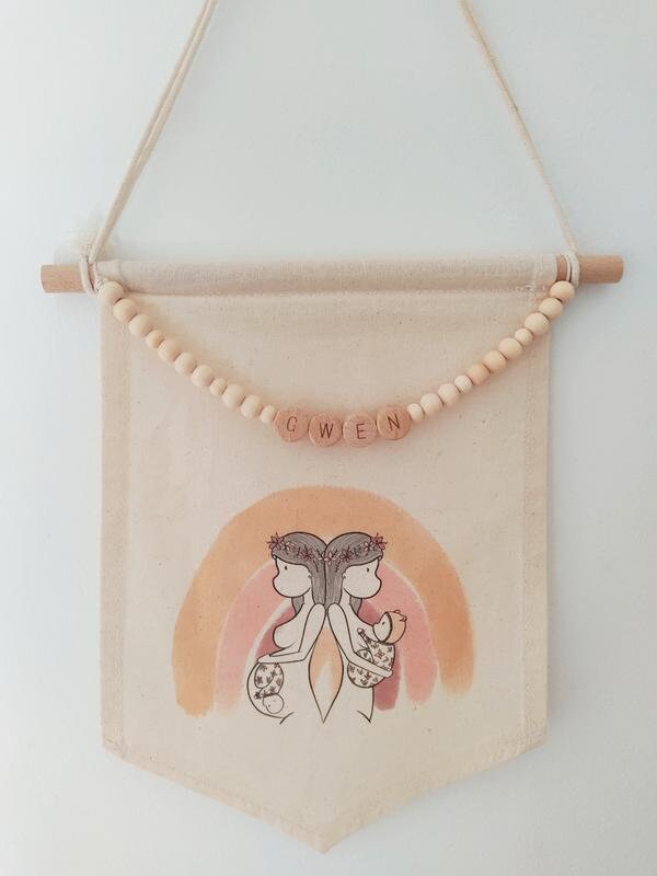 Fanion Personnalisé Lili Douce Louve