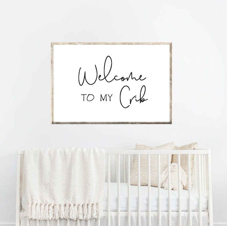 Over Crib Sign customized to My Crib digital File to Print Etsy