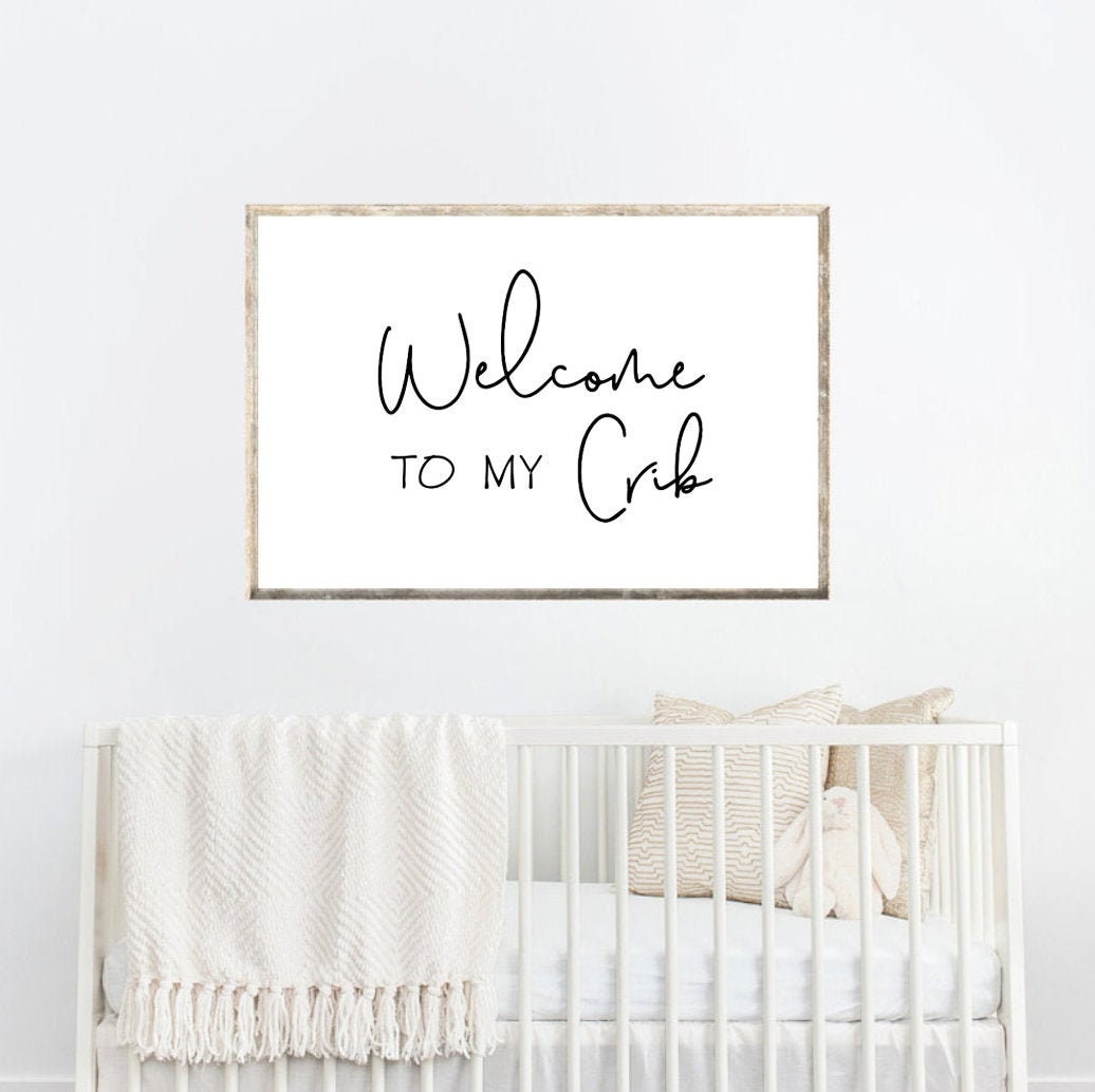 Over Crib Sign customized to My Crib digital File to Print Etsy