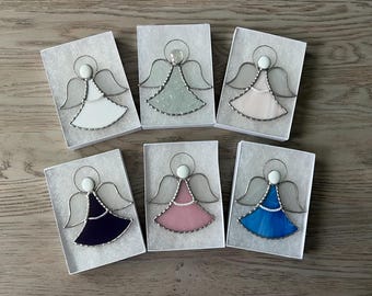 Stained Glass Angel Ornament, Angel Suncatcher, Remembrance Angel,  Christmas Ornament, Guardian Angel, Miniature Angel, Angel Gift