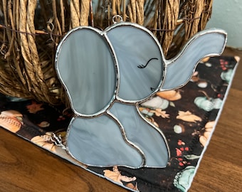 Elephant, Stained Glass Suncatcher