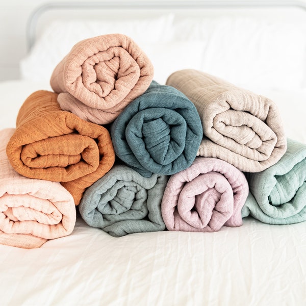 Muslin Swaddle Blanket Etsy