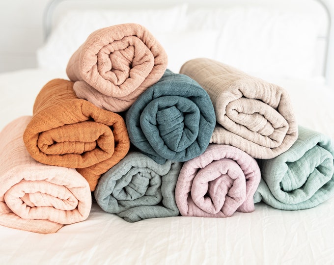 Deluxe muslin swaddle blankets