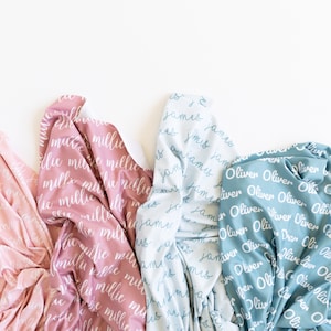 Personalized Baby Swaddle Blanket