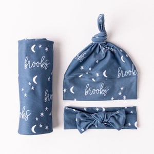 Personalized Swaddle Blanket - Night Sky