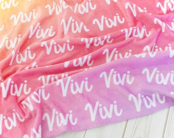 custom name blanket