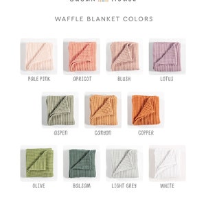 Waffle Baby Blankets 100% cotton image 4