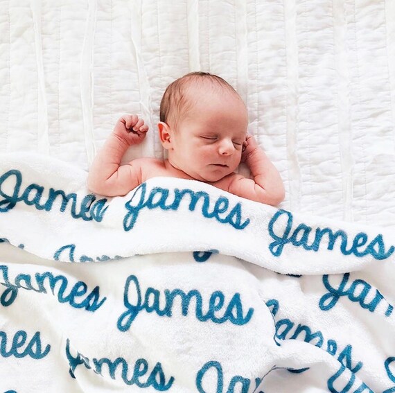 personalized baby blankets etsy