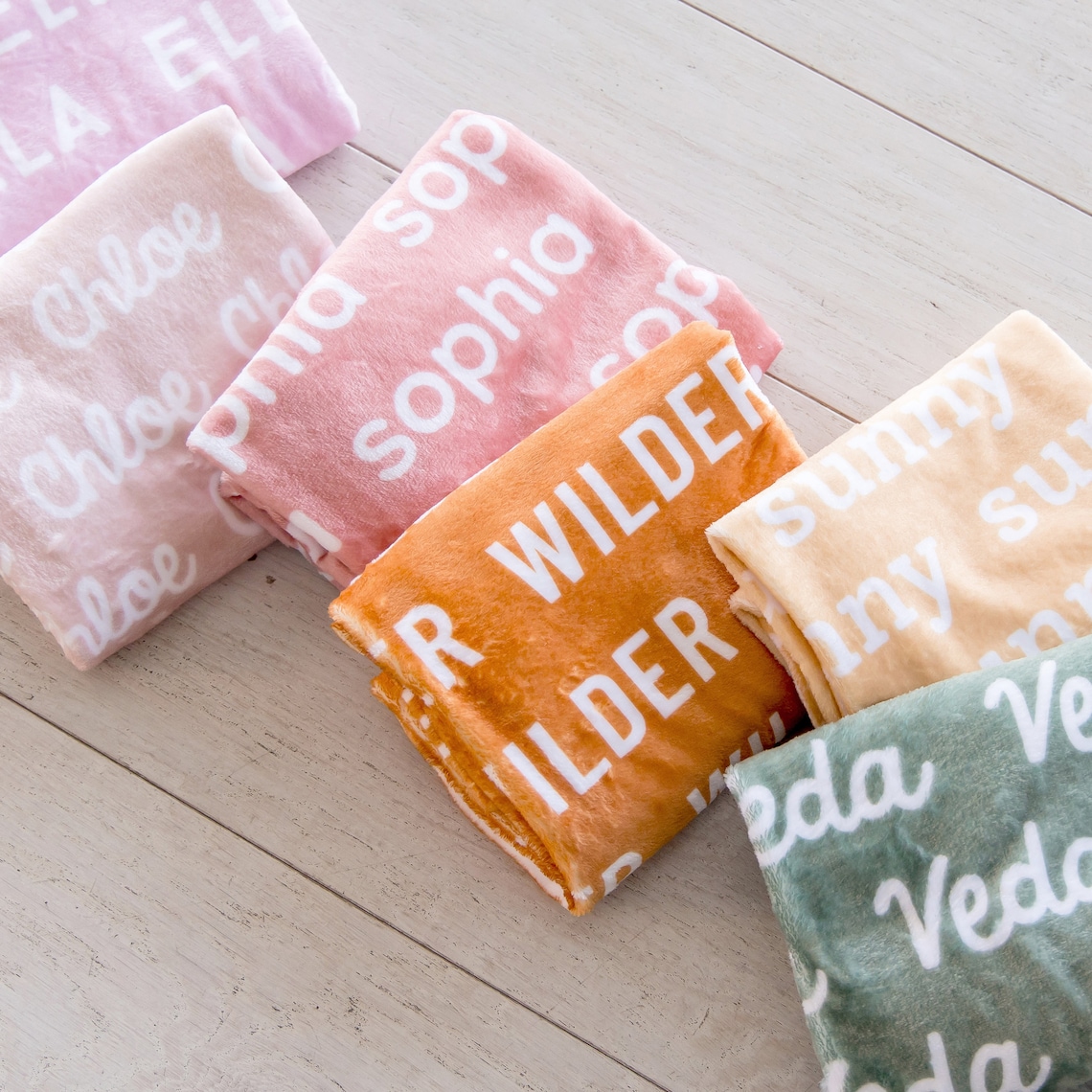 Plush Minky Personalized Baby Name Blanket 30 X Etsy