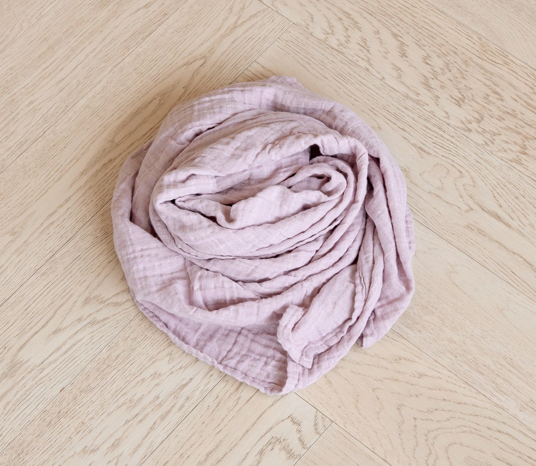 Classic Muslin Swaddle Blanket in Lilac Etsy