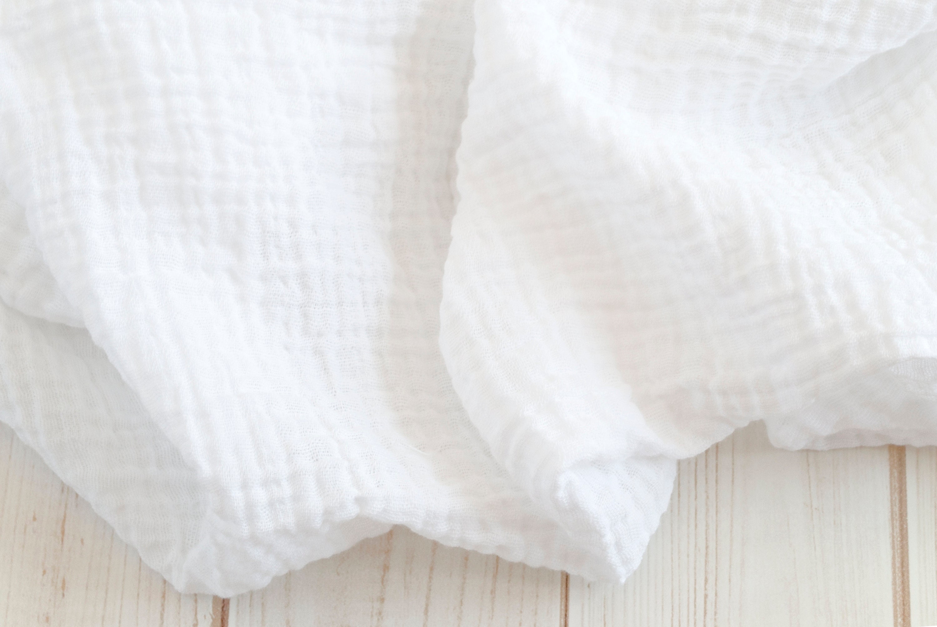 Muslin Swaddle Blanket in solid white made from 100 cotton Etsy