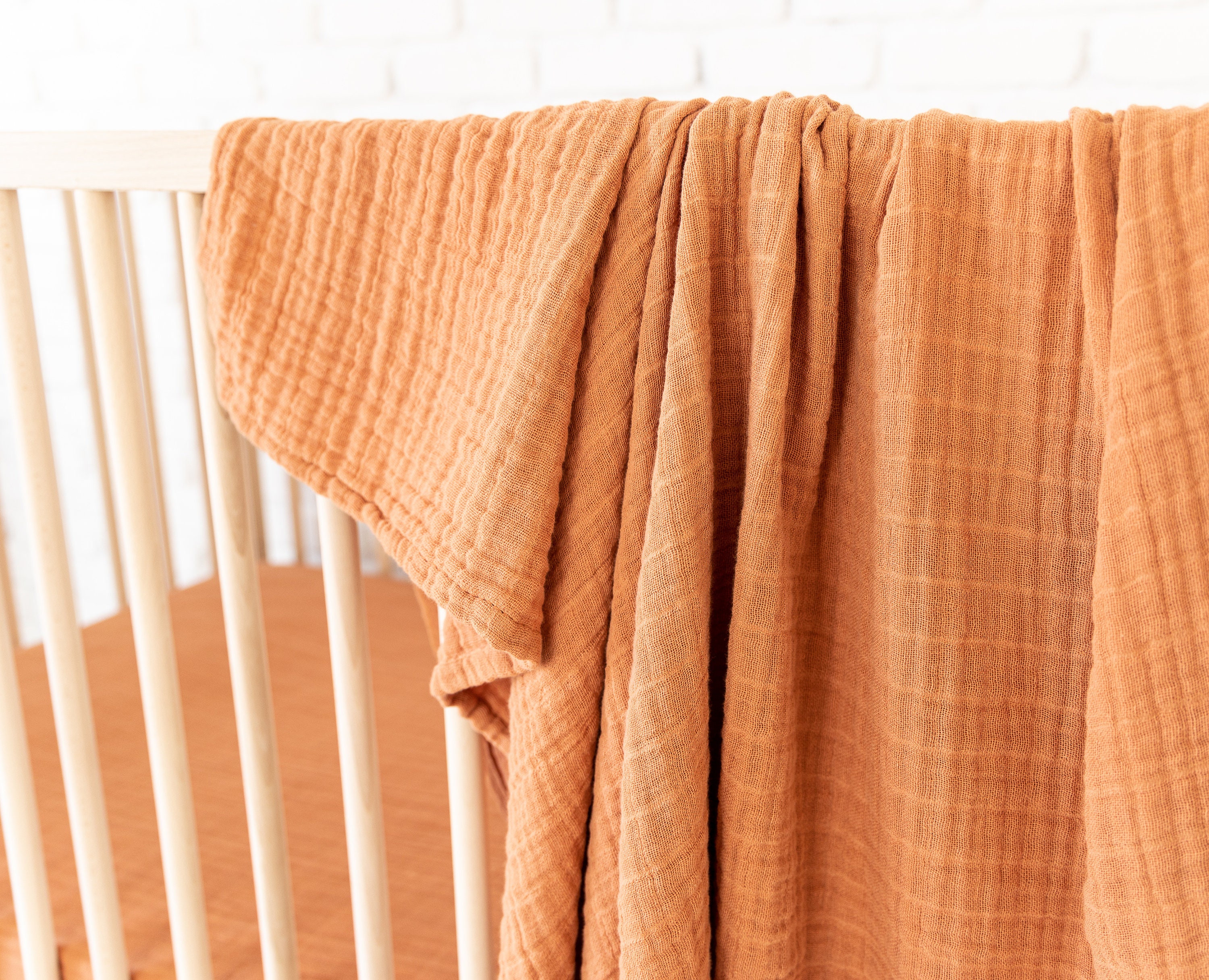 Deluxe Muslin Swaddle in Cedar 100 Cotton Etsy