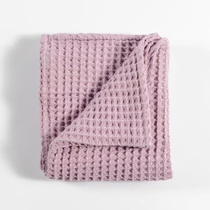 Waffle Baby Blanket in Lotus