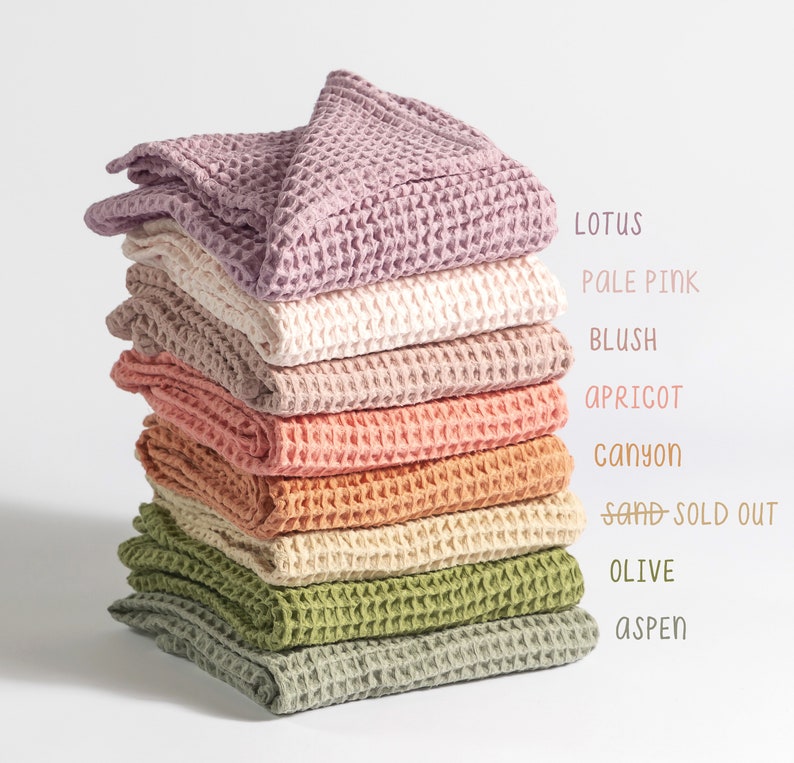 Waffle Baby Blankets 100% cotton image 5