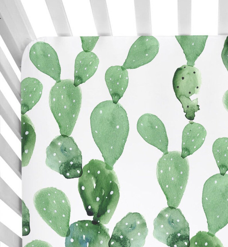 cactus crib sheets