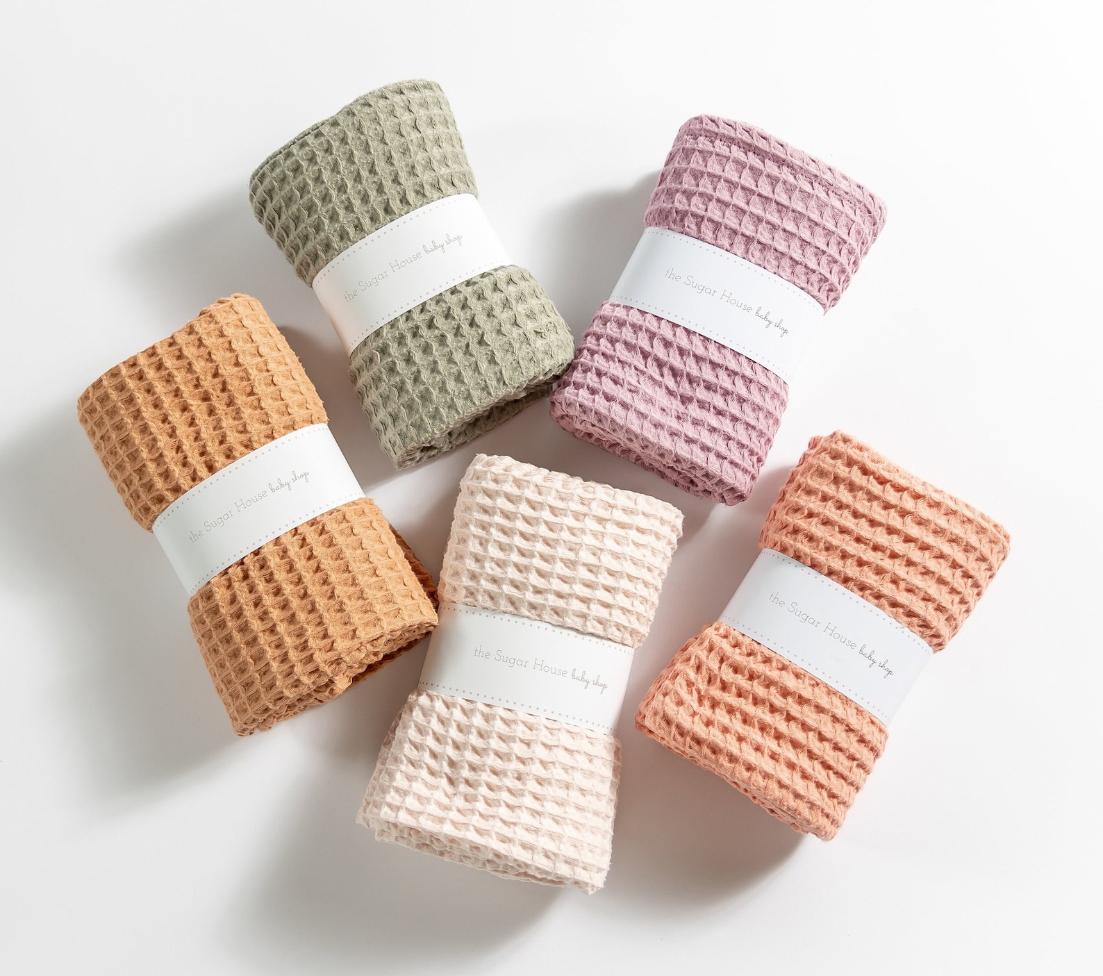 Waffle Baby Blankets 100 Cotton Etsy