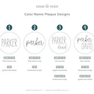 New Small Baby Name Sign 3.5 circle image 6