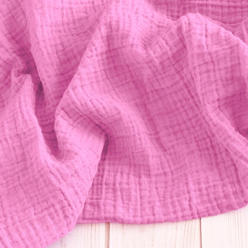 CLEARANCE Muslin Swaddle Blanket in Taffy Pink 100 Cotton Etsy