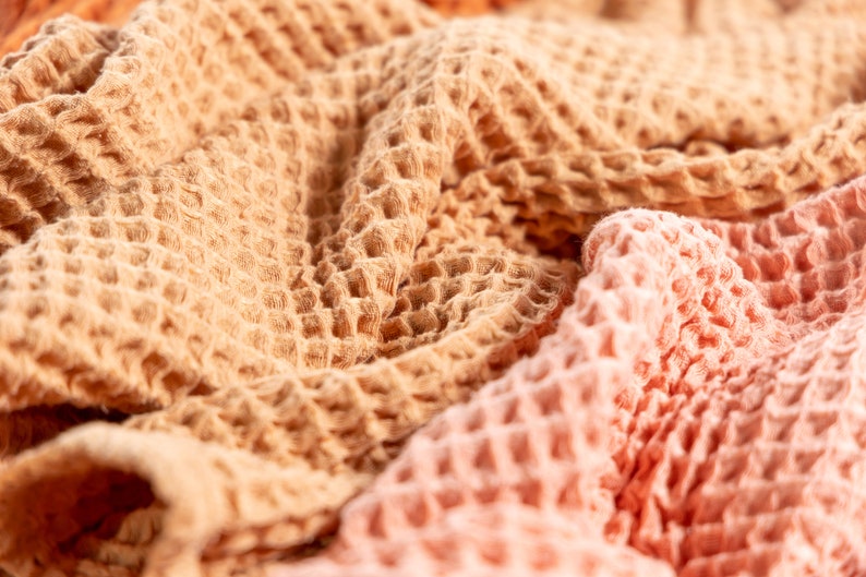 Waffle Baby Blankets 100 Cotton Etsy