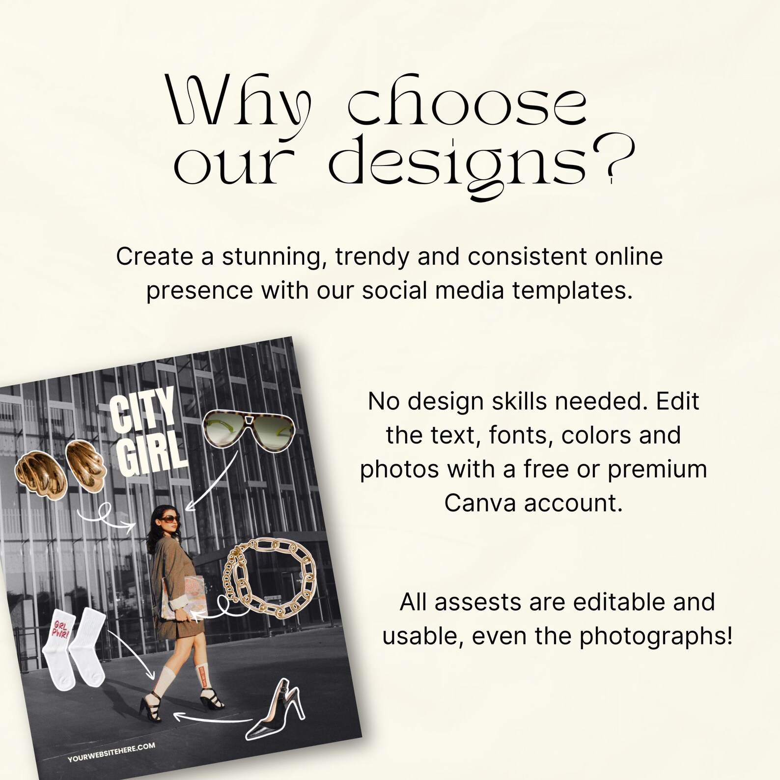 Editable Canva Social Media Templates for Jewelry Brands | 20 Luxury ...