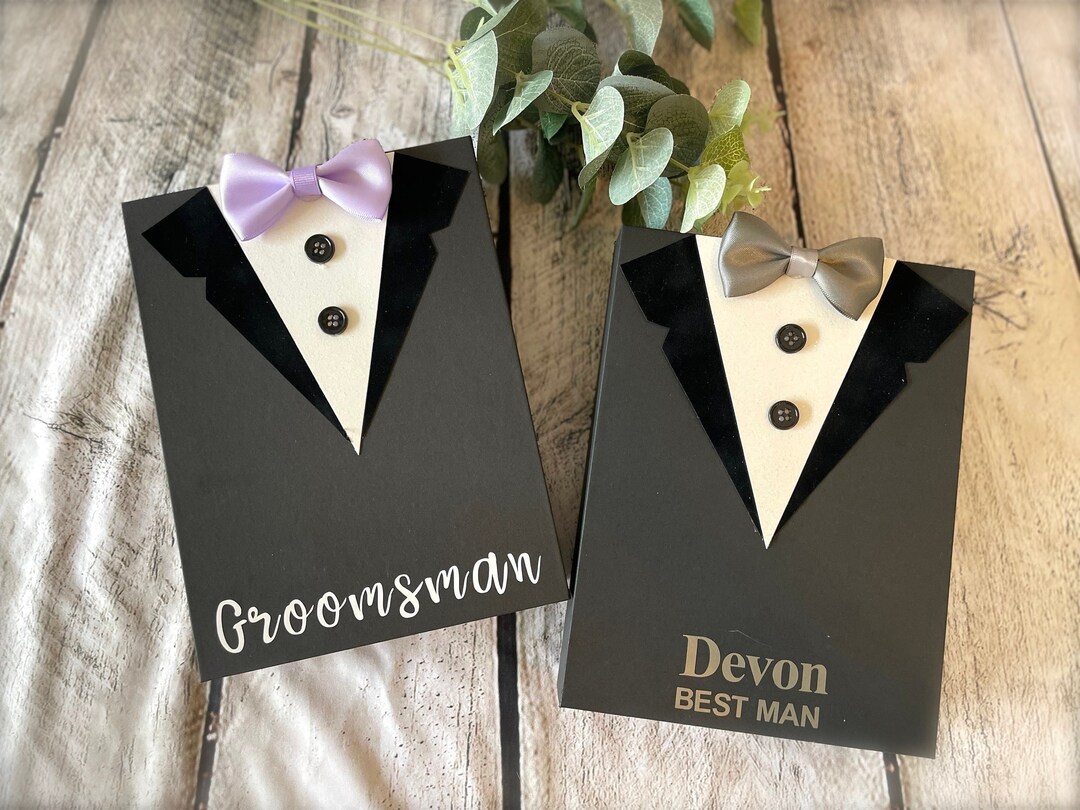 Tuxedo Gift Box Groomsmen and Best Man Proposal Gift Box Medium Etsy