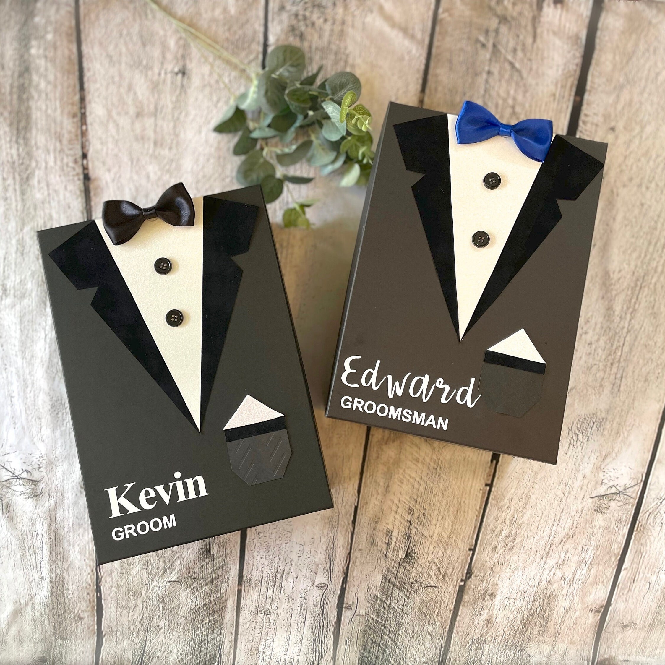 Tuxedo Gift Box Groomsmen and Best Man Proposal Gift Box Etsy