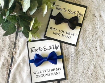 Groomsman Proposal Card & Best Man Proposal Card | Flat Card